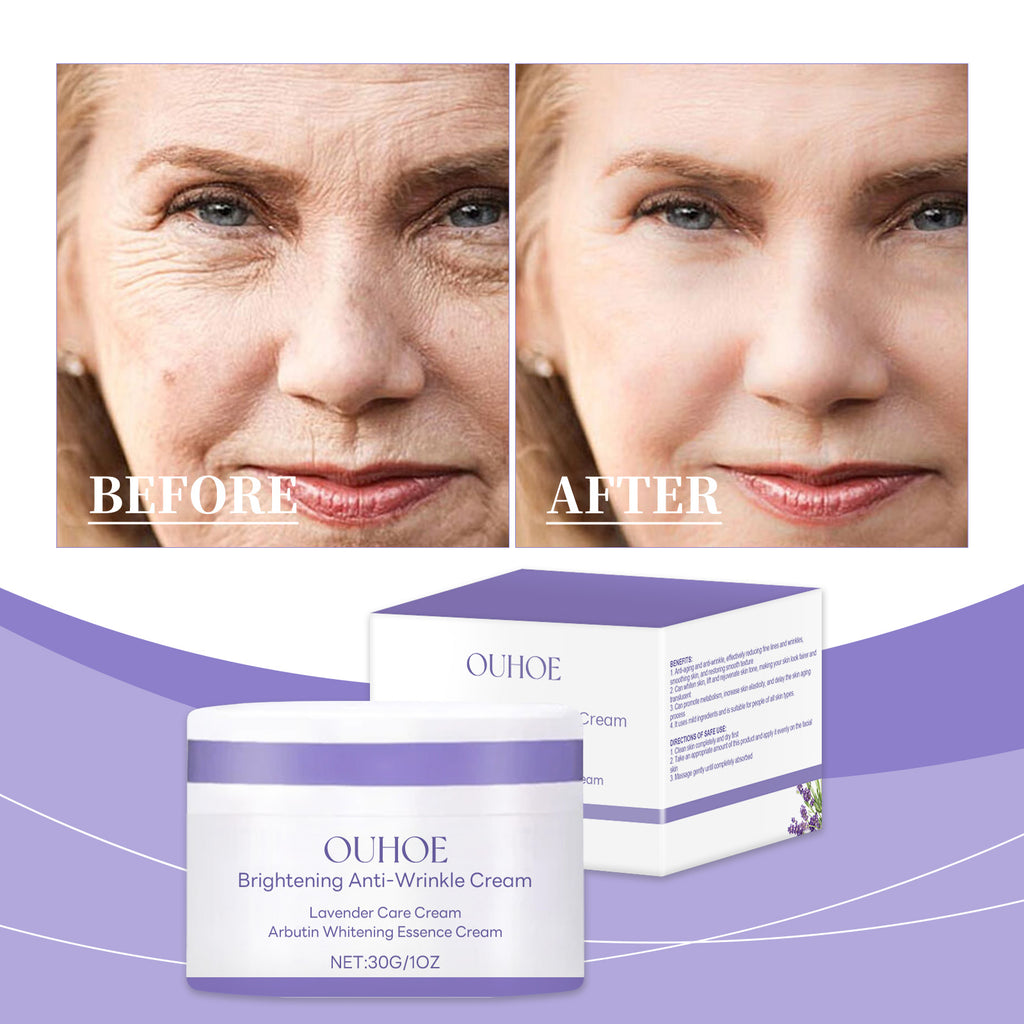 OUHOE Moisturizing Face Cream, Lighten Fine Lines Facial Moisturizing Care Brightening Collagen Rejuvenating Face Cream