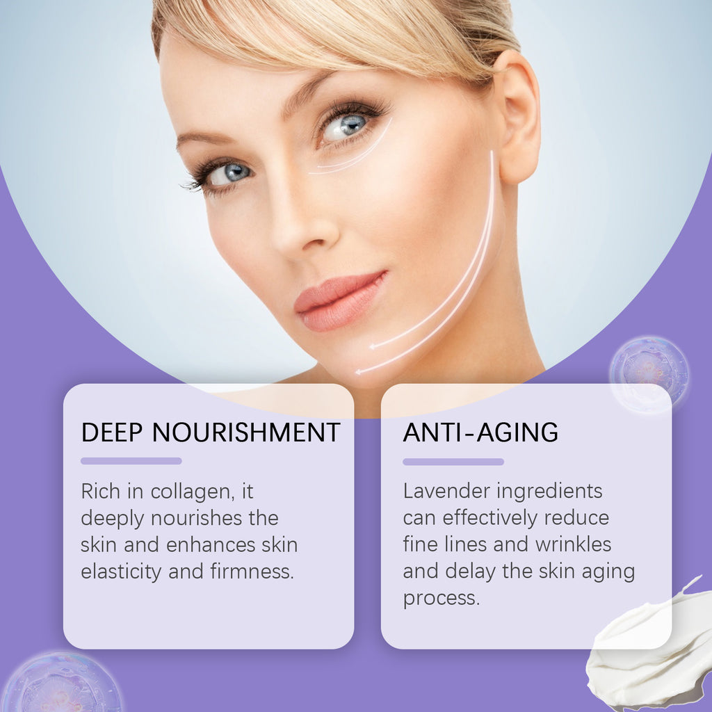 OUHOE Moisturizing Face Cream, Lighten Fine Lines Facial Moisturizing Care Brightening Collagen Rejuvenating Face Cream