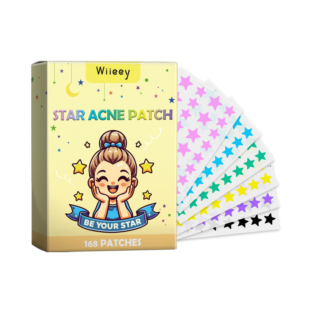 Stars Acne Patch, Reduce Acne Acne Print Clean Face Closed Mouth Acne Portable Cartoon Acne Patch