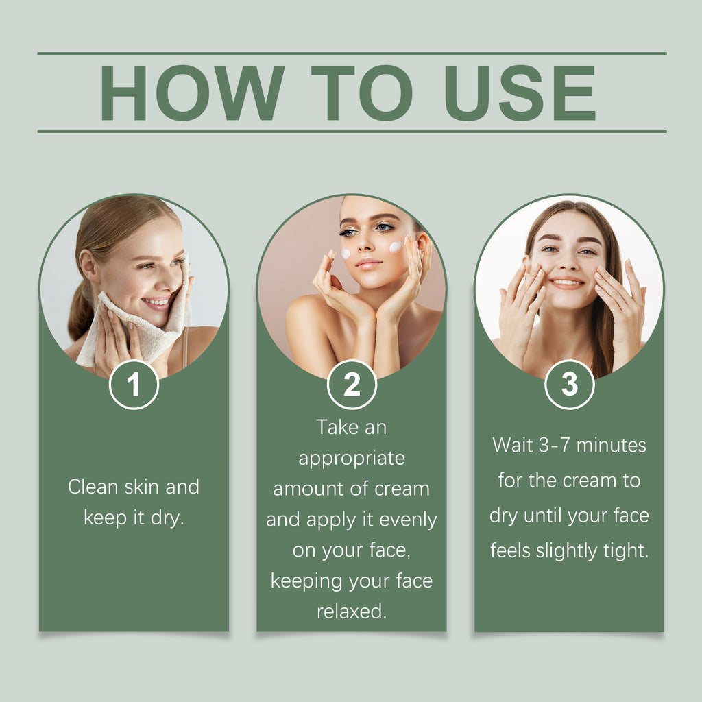 Moisturizing Skin Care Cream Nourishes The Face, Hydrates And Moisturizes The Skin